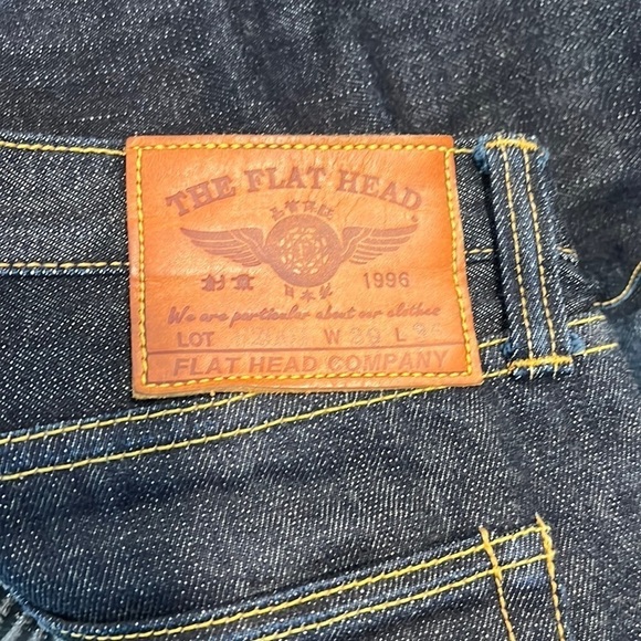 The Flat Head F2001 Dark Wash Selvedge Jeans Size 29 - Picture 8 of 11